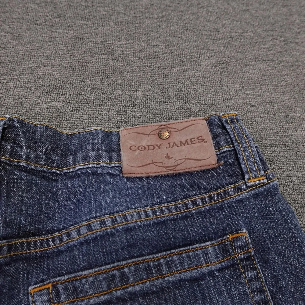 Cody James Jeans Mens 34x32 Blue Medium Wash Regular Straight Stretch Denim